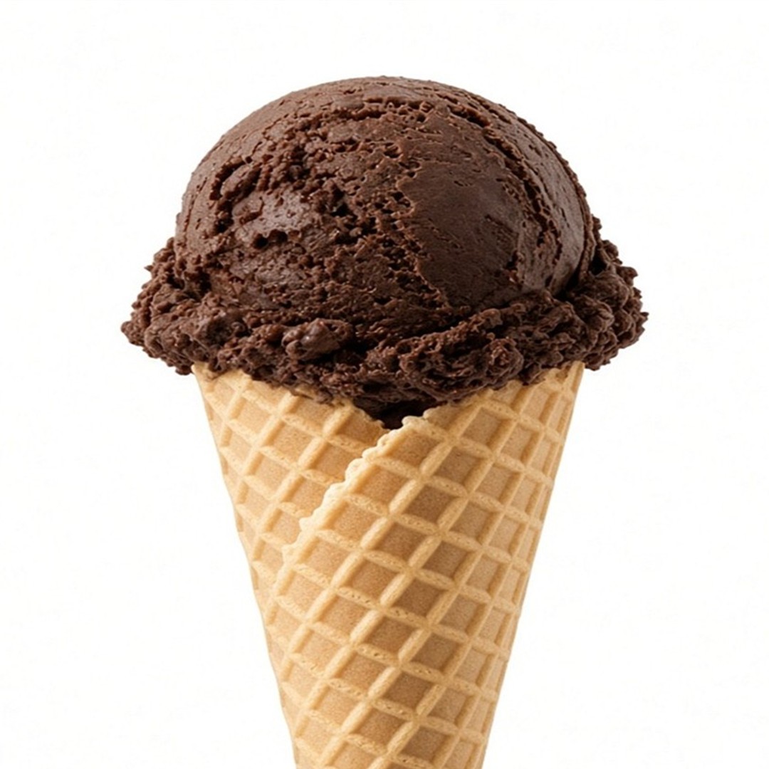 Sorvete de chocolate da Casquinha Sorvetes
